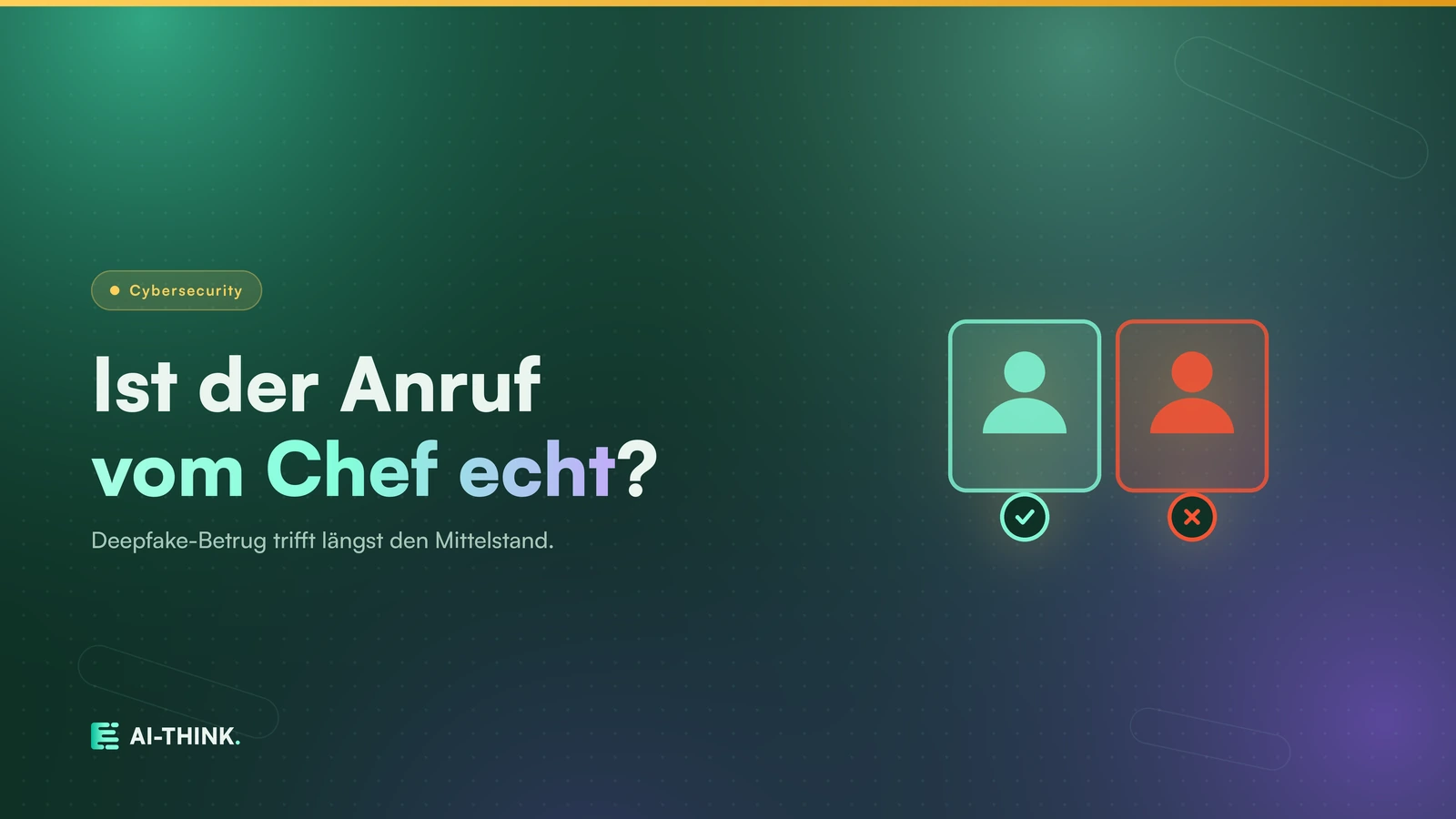 Deepfakes: Wenn der Anruf vom Chef gefälscht ist, Titelbild